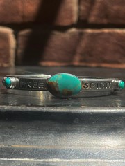 Kingman Turquoise Free Spirit Bracelet | Sterling Silver G425