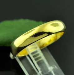 24K Solid Yellow Gold Band Ring 11.50 Gram Handmade High polished