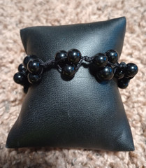 Paparazzi Black Beaded Pull String Closure Bracelet