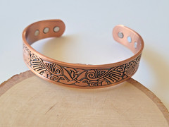 Pure Copper Magnetic Bracelet – Solid Copper Arthritis Pain Therapy Energy Cuff