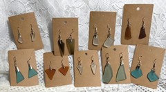925 Sterling Silver Sea Glass Earrings With Choice Of Closures HYPOALLERGIC