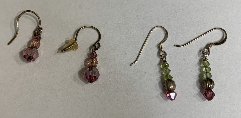 Pierced Earrings Dangle Hook Beaded Jewelry TJ-43