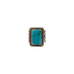 Tommy Jackson, Vintage, Ring, Kingman, Sterling Silver, Navajo, 10