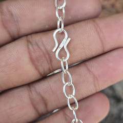 20 inch Handmade 925 Sterling Silver Necklace Chain Jewelry, Healing, Spiritual