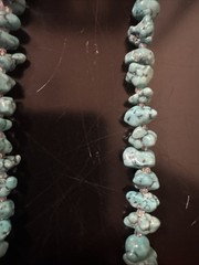 Block Turquoise Howlite Necklace