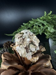 garden quartz epidote Ring Jewelry, Unique handmade crystal ring，S925 Adjustable