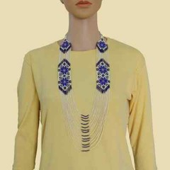 Handmade Seed Bead Necklace American Style Necklace Boho Beaded Necklace earring