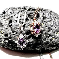 Color Change Lab Made Alexandrite Pendant 14k Rose Gold Vermeil Sterling Silver