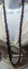 Nature Inspired Brown Koa Apple Seed Handmade Beaded Necklace
