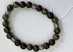 Dragon Blood Jasper Crystal Bead Bracelet