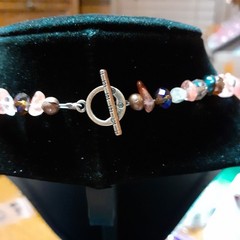 Handmade Gemstone, Crystal, and Glass Bead Necklace