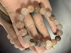 10mm Natural Golden Silk Jade Bracelet/ balance/ luck