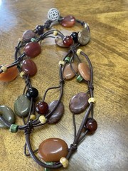 Artisan Red Jasper & Mixed Gemstone Jewelry Lot Of 3. 2 Necklaces& 1 Bracelet