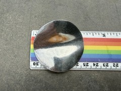 Vintage Sterling Silver Modernist Handmade Brooch Pin Round Mexico 15.5g