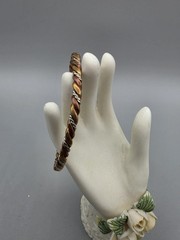Sergio Lub Sherpa’s Rope Copper Silver & Brass Twisted Cuff Bracelet
