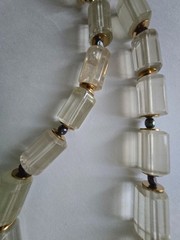 Natural Lemon Quartz & Black Baroque Pearl Freshwater Necklace Gold Plated