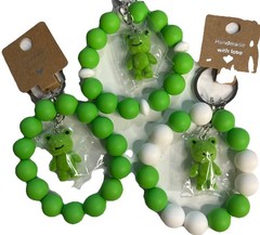 frog keychain Silicone bead Bracelet