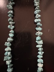 Block Turquoise Howlite Necklace