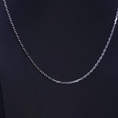 18”, vintage Designer Signed sterling silver 925 ribbed circle chain necklace