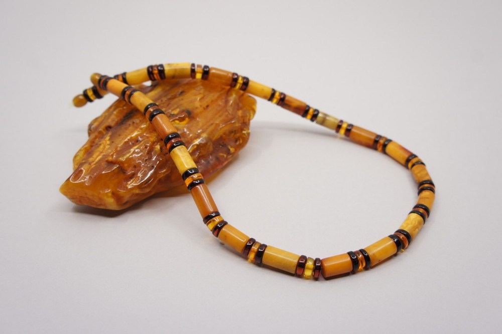 Natural Baltic Amber Necklace 47 cm/18.50 inch/ Beautiful Gift 22 g #5006