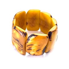 Spotted Tagua Nut Bracelet – Eco-friendly Jewelry – Boho – Bohemian