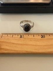 Black Onyx Ring | Sterling Silver | Size 7 G330