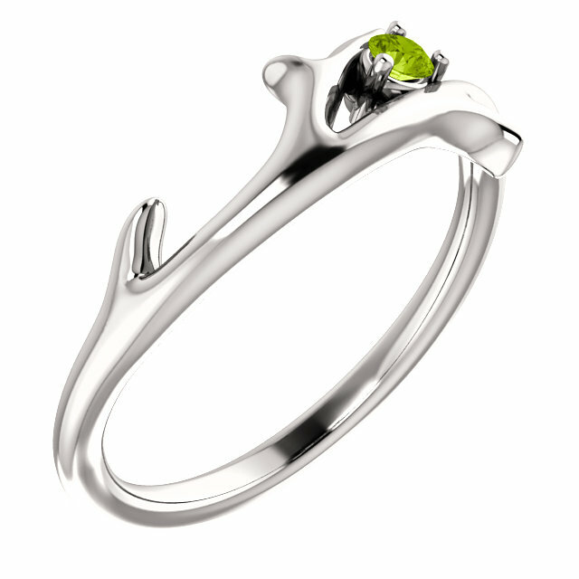Family Branch Ring Sterling Silver 1-6 Round Birthstones Mothers Day Ring