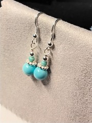 Tuquoise and .925 Sterling Silver Earrings