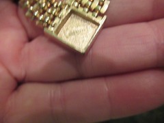 Vintage Avon Golden Omega Crystal Necklace with Rhinestones Pendant Panther geor