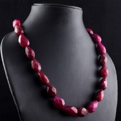 Absolutely Fantastic Red Ruby 623.00 Cts Necklace Beautiful Jewelery VK 26 E595