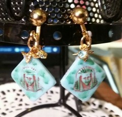 MaryBee Jewelry: Egyptian Revival ClipOn Earrings 07-07-2021
