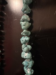 Block Turquoise Howlite Necklace