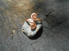REAL COPPER RING Men Ladies Large Small Sizes Arthritis Band Viking Celtic Style