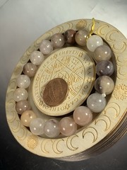 10mm Natural Golden Silk Jade Bracelet/ balance/ luck