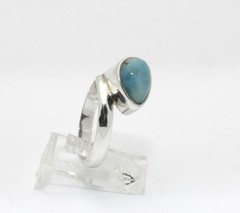 MARAHLAGO .925 Sterling Silver LARIMAR Ring Size 7 FREE FAST SHIPPING!