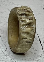 Vintage/Antique Brown Handcrafted OOAK Deer Elk Antler Ring Size 5