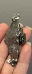 campo del cielo meteorite Huge 3-D Abstract Pendant