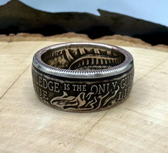 250th U.S. 2026 «Knowledge is Liberty» Half Dollar Coin Ring Band NEW