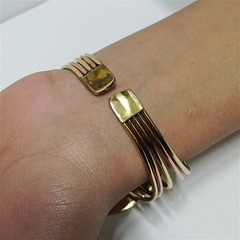 King Tut Pharaoh Copper Bracelet with Handcrafted Stone Egyptian Heritage Jewelr