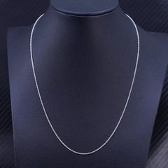 18” 1mm, vintage sterling silver 925 circle chain necklace