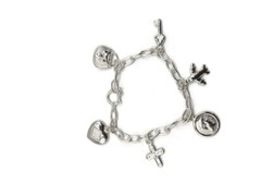 Handmade Peruvian 950 Sterling Silver Unisex Good Luck Bracelet