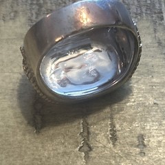 Bradford Exchange Morgan Silver Ingot King of American Silver Ring SZ 14 Read