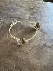 Set Of 8 Bracelets-gray- navy- tan colors(see pictures)