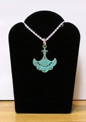 Maligano Jasper Necklace Set In Green Gilded Brass Accented W/Mexican Fire Opal