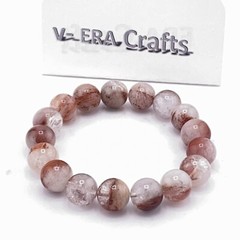 Natural Crystal Spherical Bead Bracelet
