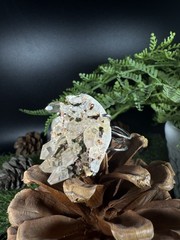 garden quartz epidote Ring Jewelry, Unique handmade crystal ring，S925 Adjustable