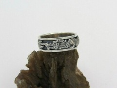 Hand Made in USA Art Massive 925 Sterling Silver With Dragon Spinner-Custom size
