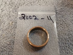 2002 Kennedy Half Dollars size 11 coin ring handmade mixed metals