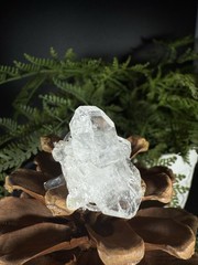 Clear Quartz Ring Jewelry, Unique handmade crystal ring，925 Silver Adjustable