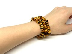 AMBER BRACELET Gift Lot 3 Set Natural BALTIC Amber Elastic Ladies 28,2g 15586